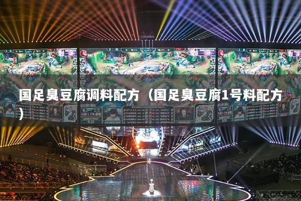 国足臭豆腐调料配方（国足臭豆腐1号料配方）